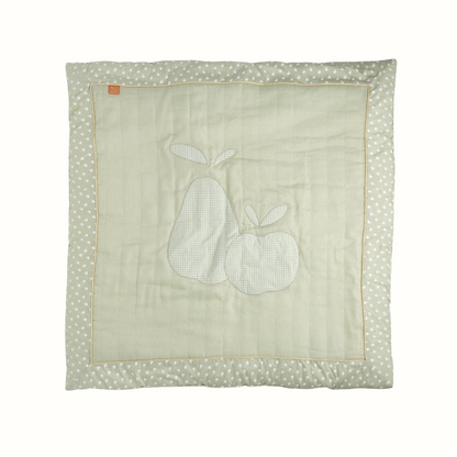 Lekmatta i linne & bomull – Botanica (100×100×2 cm)