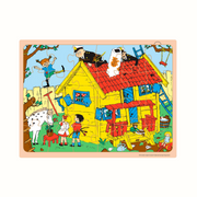 Pippi träpussel med ram – Barbo Toys