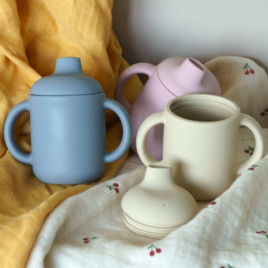Silikonmugg för baby – neutral – BaraBaby – detaljbild 2