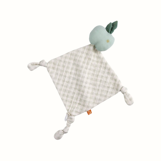Snuttefilt – Botanica Apple i bomullschiffong (40×46 cm)