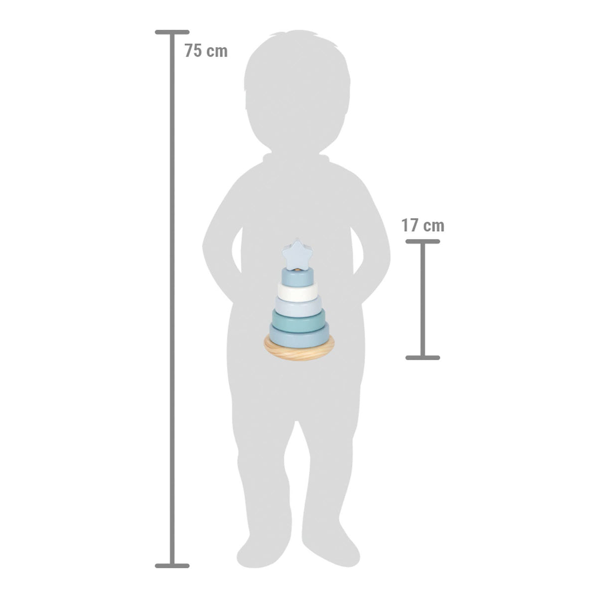 Stapeltorn blått med stjärna – small foot, bild 5