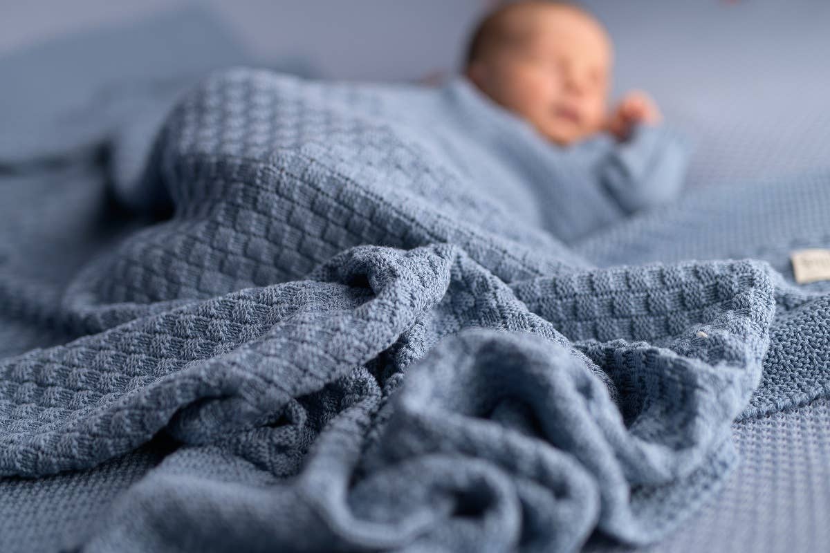 Babyfilt Square Jeans i ekologisk bomull | Micu Micu