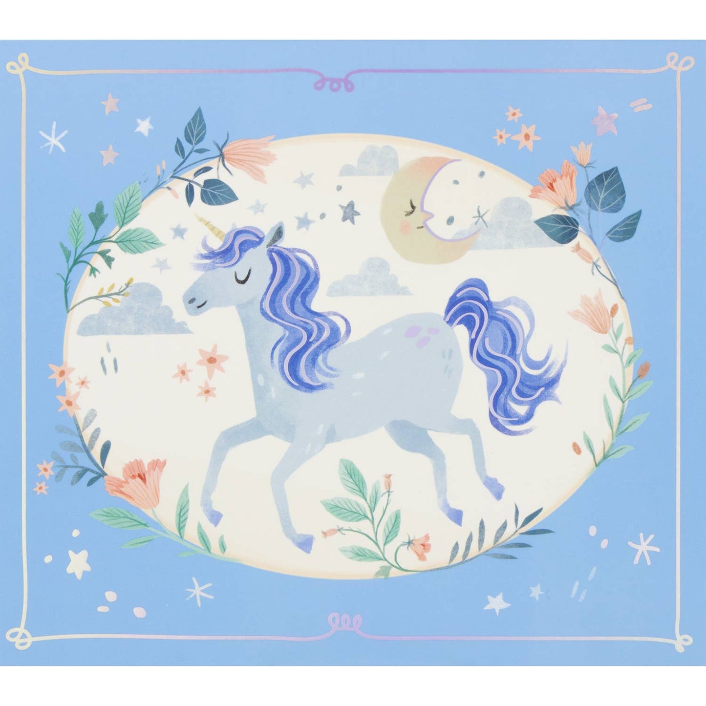 Musiksmyckeskrin för barn – Enhörning med 2 lådor