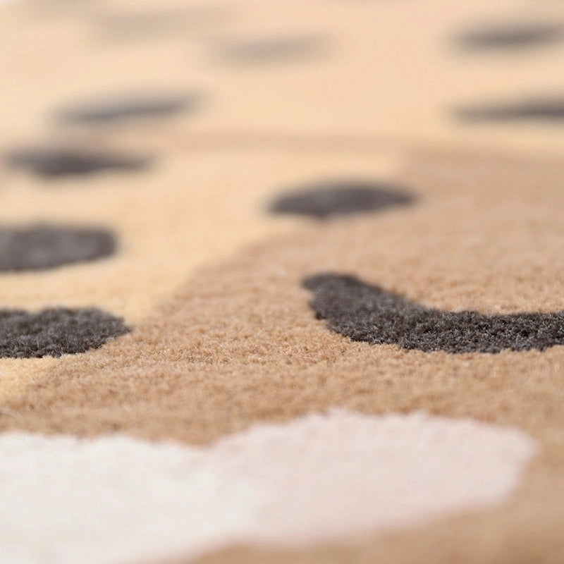 Barnmatta Kumako Leopard – Handtuftad Ullmatta Kids Room / Babyrum