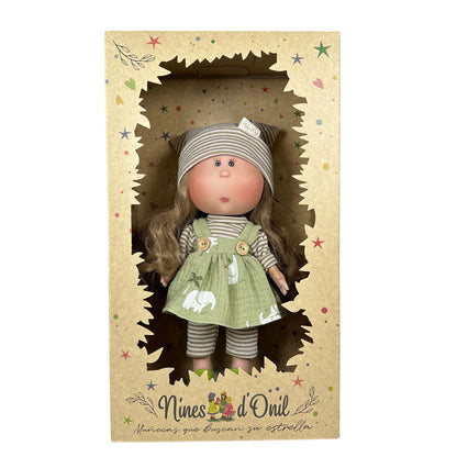 Docka “Mia – My Doll Farmer” 30 cm – handgjorda badbar vinyl