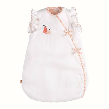 Baby Sovpåse Nyfödd Sauthon Botanica Ecru – 3.5 TOG Med Volanger | NF EN 16781