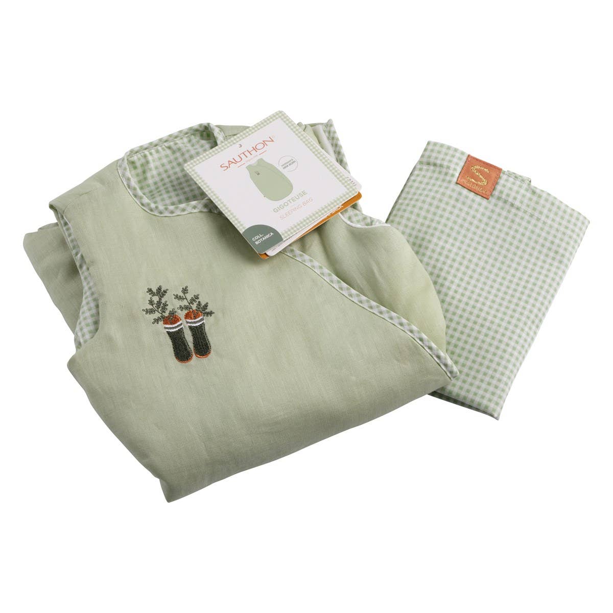 Baby Sovpåse Nyfödd Sauthon Botanica Green – 3.5 TOG | 0–1 mån | NF EN 16781