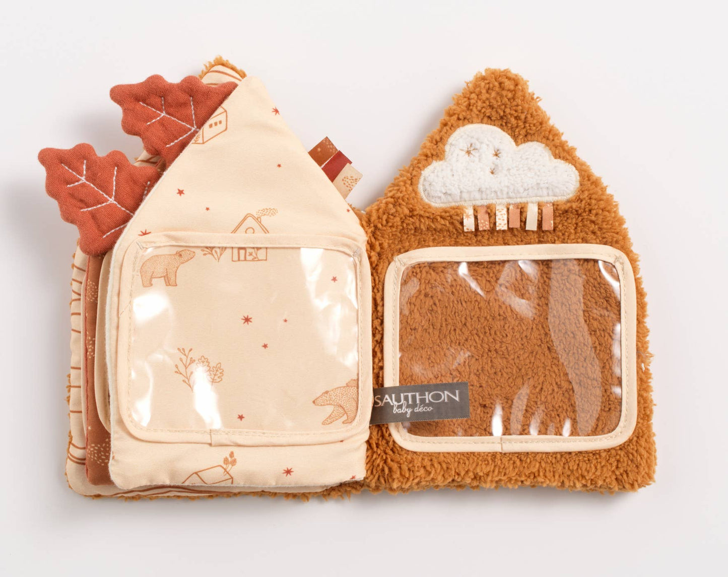 Aktivitetsbok i tyg för bebis – Sauthon Orsino Sherpa