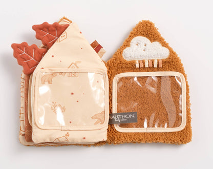 Aktivitetsbok i tyg för bebis – Sauthon Orsino Sherpa