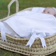 Ekologiskt bäddset baby – Vit percale – Summerville organic – detaljbild 4