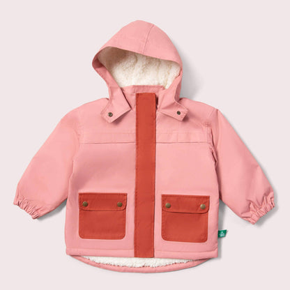 Vinterjacka barn – Coral Recycled Waterproof (100% återvunnen & vattentät 5 000 mm) | Little Green Radicals
