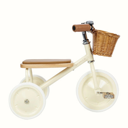 Cream Trehjuling Banwood Trike Premium Barn Cykel Pedaler 2–6 år Skandinavisk Design