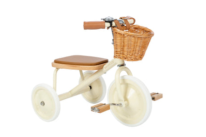 Cream Trehjuling Banwood Trike Premium Barn Cykel Pedaler 2–6 år Skandinavisk Design