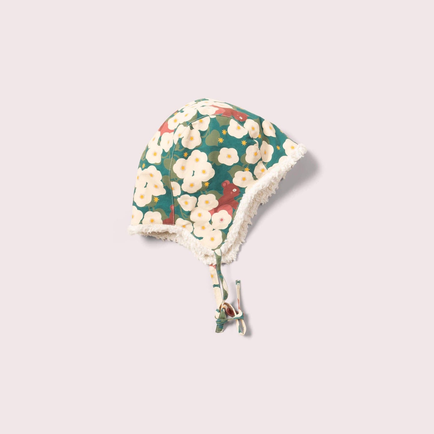 Hedgerow sherpa-mössa för nyfödd (0–6 mån) – ekologisk & varm