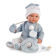 Handgjord babydocka Thiago med ljud – 42 cm