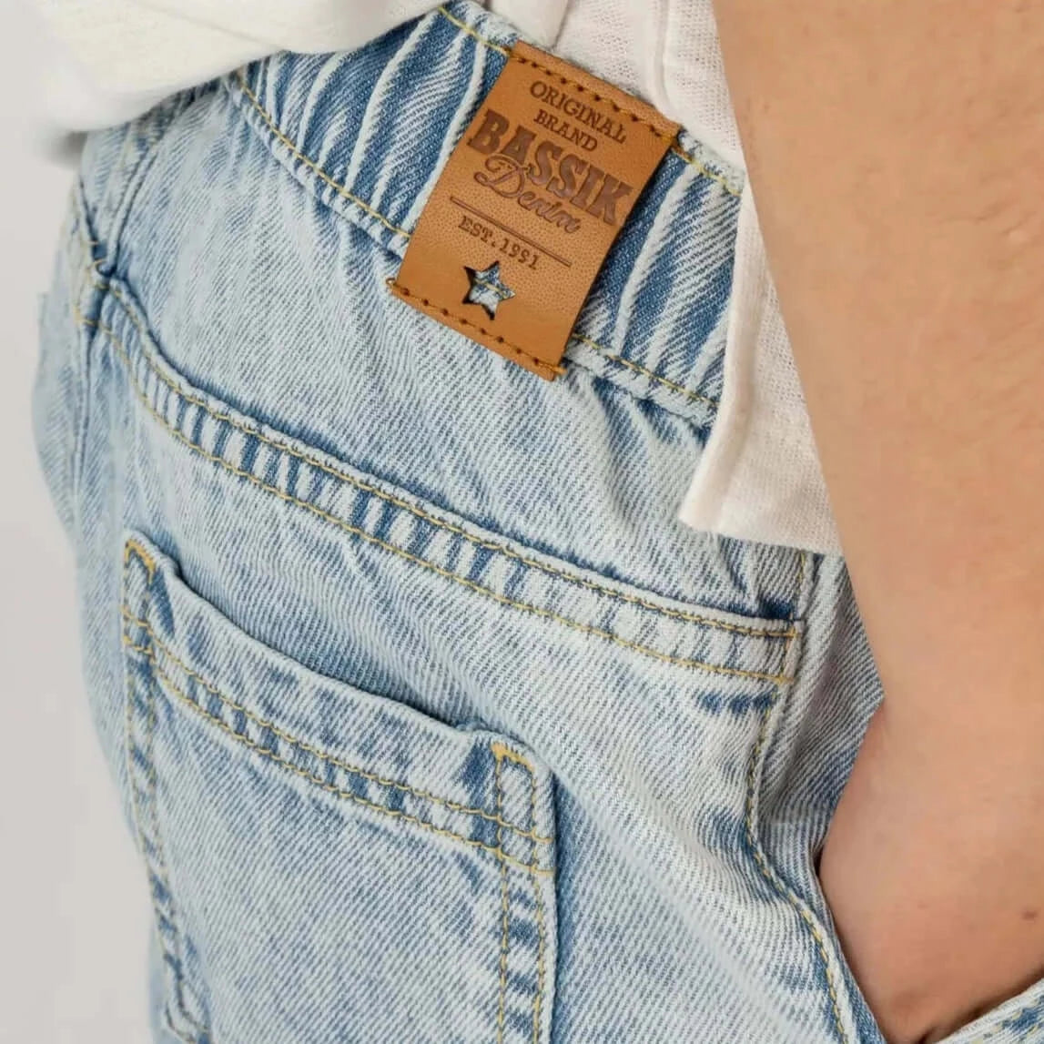 Barcelona jeansshorts för barn i denim – Charangas – bild 2