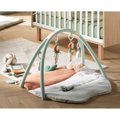 Babygym med aktivitetsmatta – Botanica, 83 × 83 cm