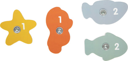 Magnetiskt fiskespel i trä – 3D-spelplan & 2 spön
