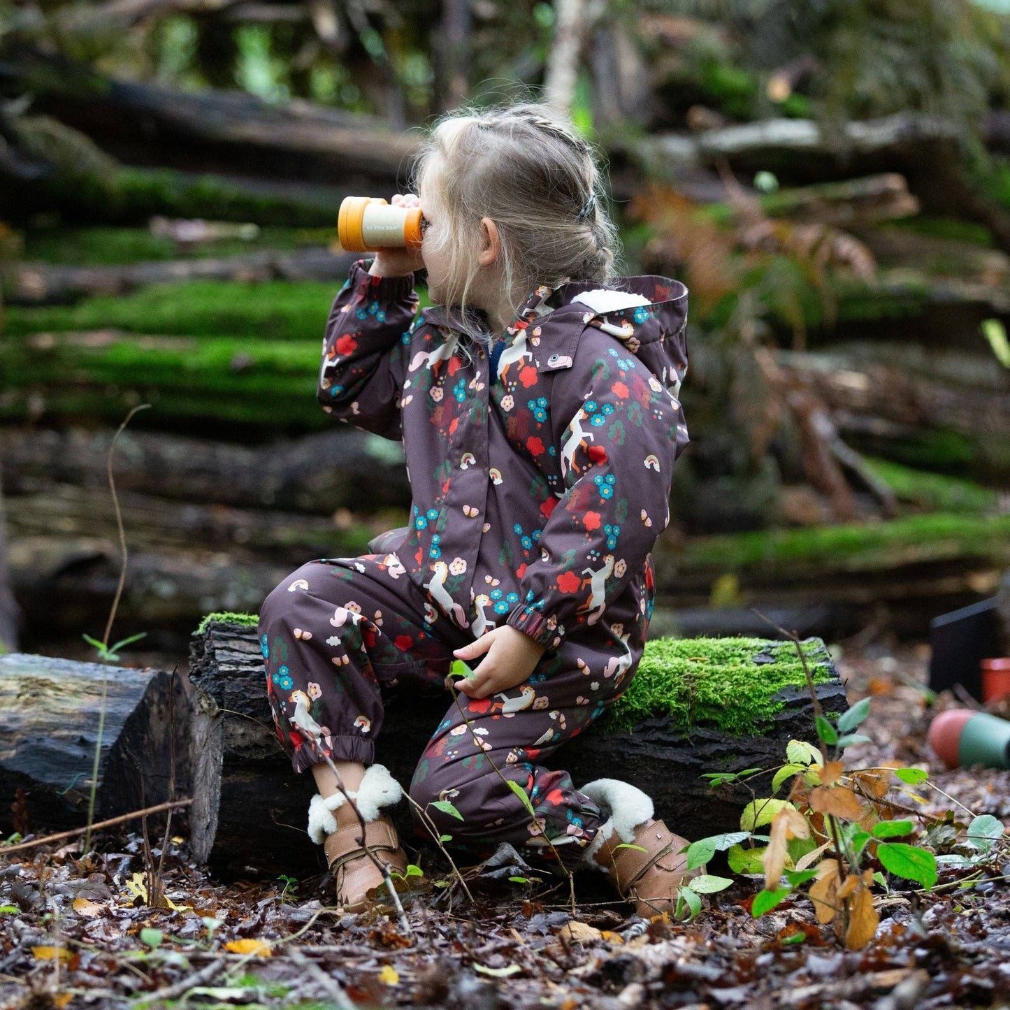 Vinteroverall barn – Magic Forest, återvunnen & vattentät 5 000 mm | Little Green Radicals