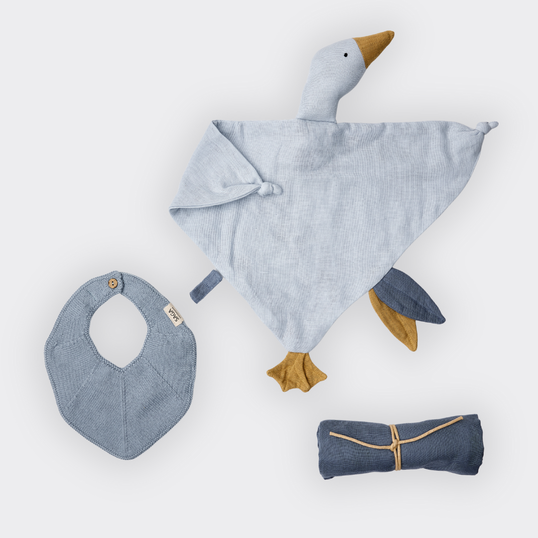 Baby Gift Box med 3 ekologiska produkter – Crystal Blue