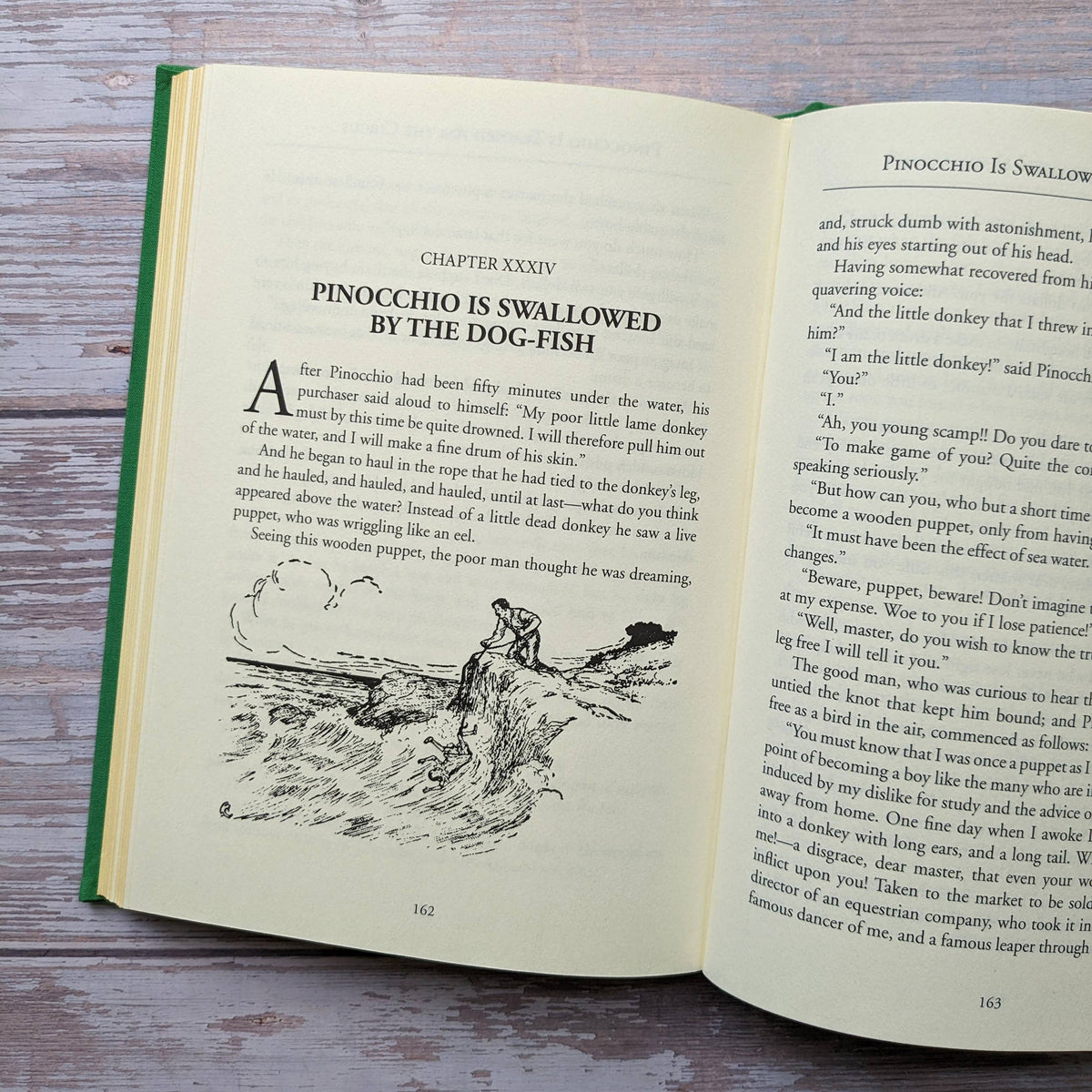 Pinocchio illustrerad barnbok – engelska – produktbild 4