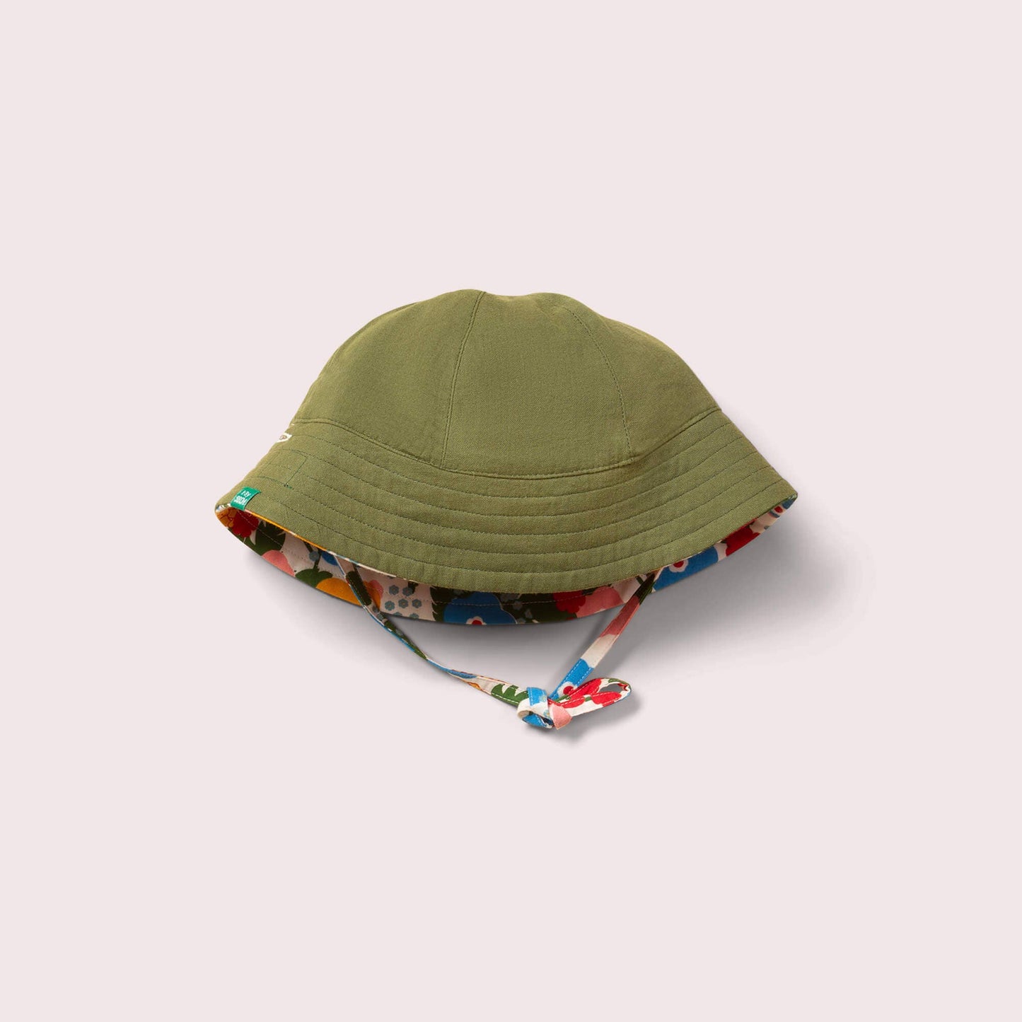 Solhatt Baby Flora & Fauna – Ekologisk Reversibel Solhatt i Bomull