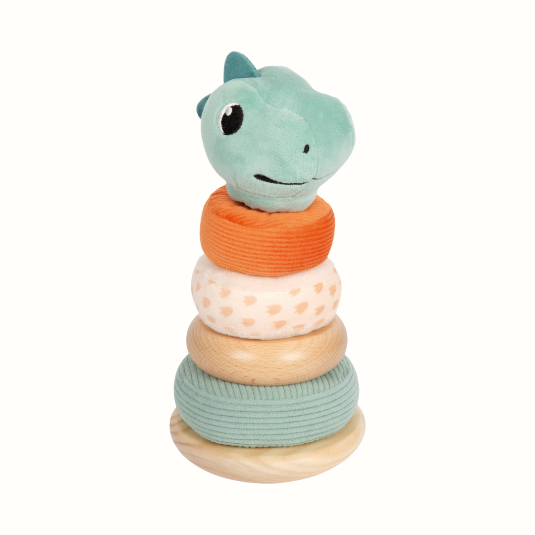 Stapeltorn Dino i trä & plysch – small foot