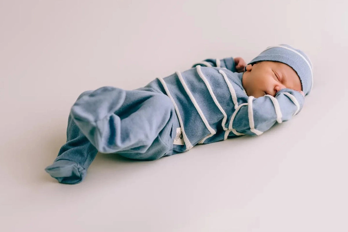 Nyföddset 0–3 mån i ekologisk bomull – BaraBaby – detaljbild 3