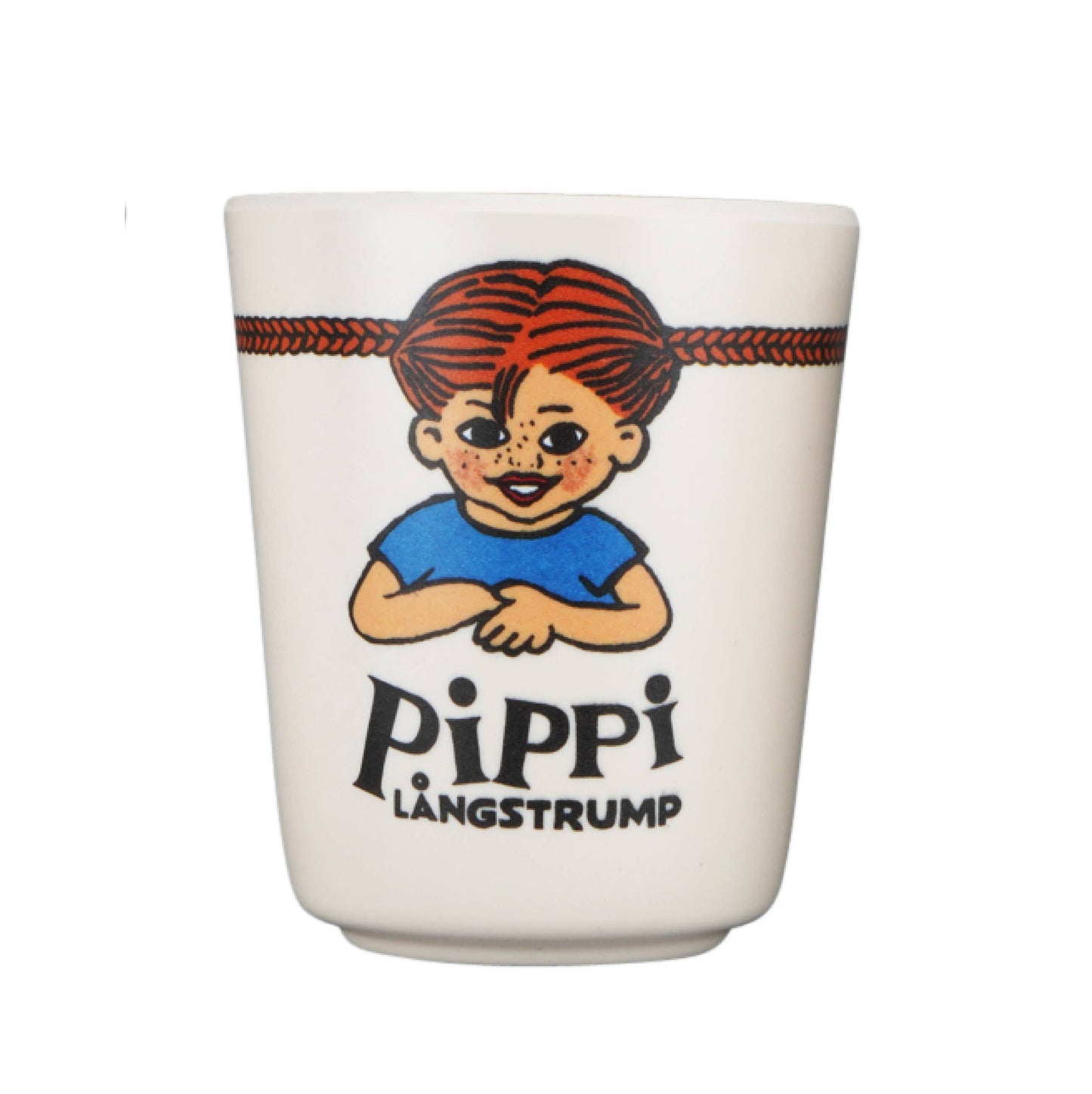 Pippi Långstrump barnmuggar i melamin – 4-pack (tumblers) | BPA-fria