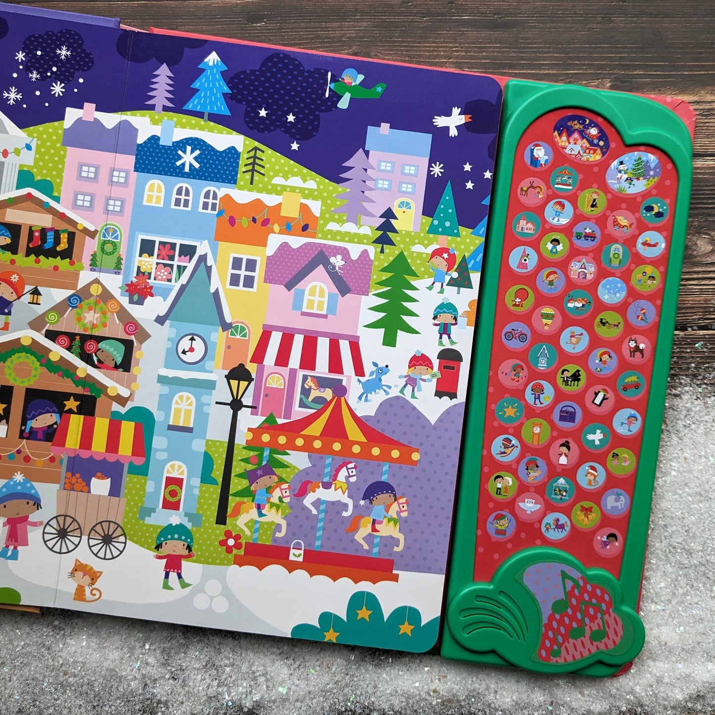 Ljudbok för Barn – 50 Knappar Christmas (Engelsk Julbok)