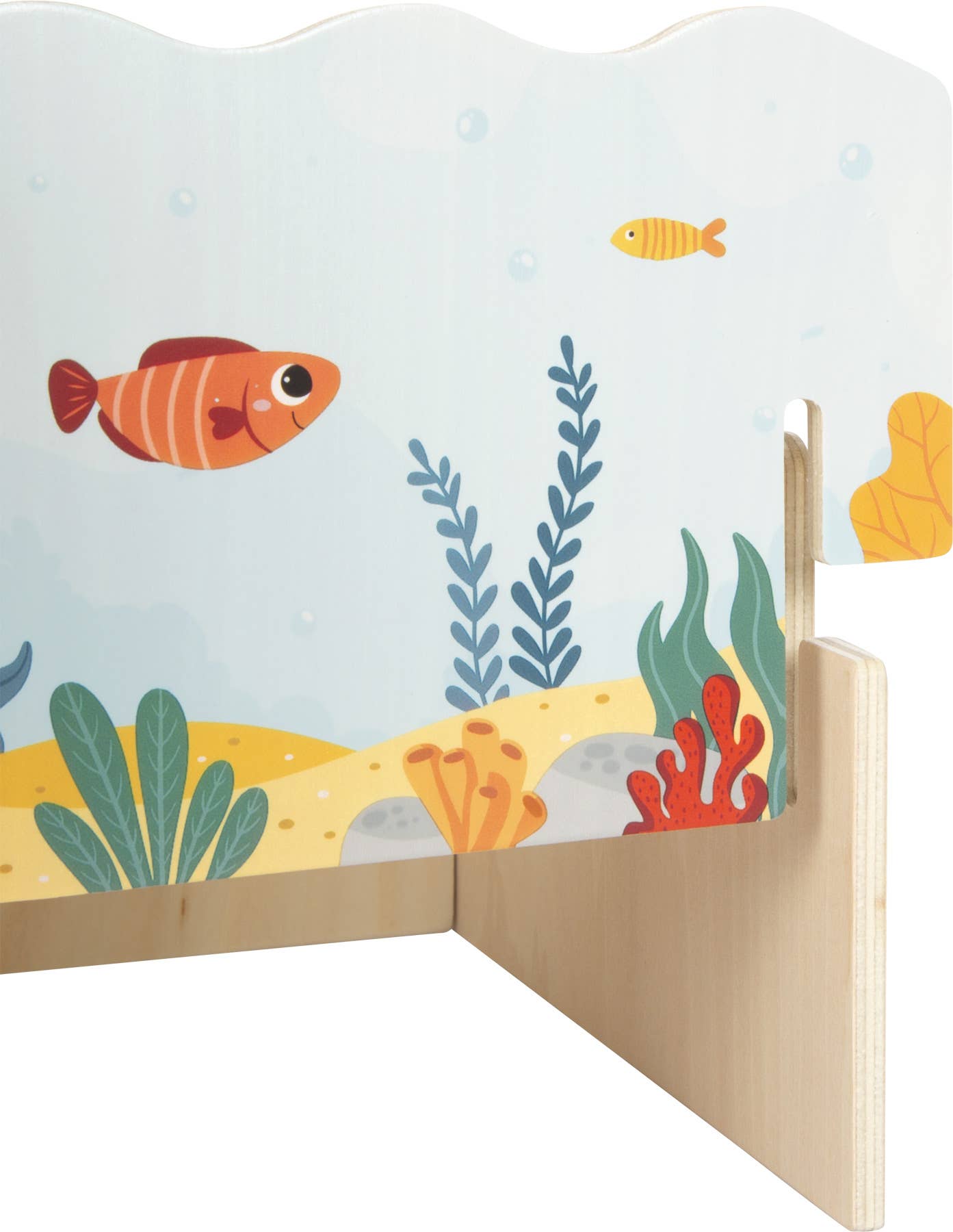 Magnetiskt fiskespel i trä – 3D-spelplan & 2 spön