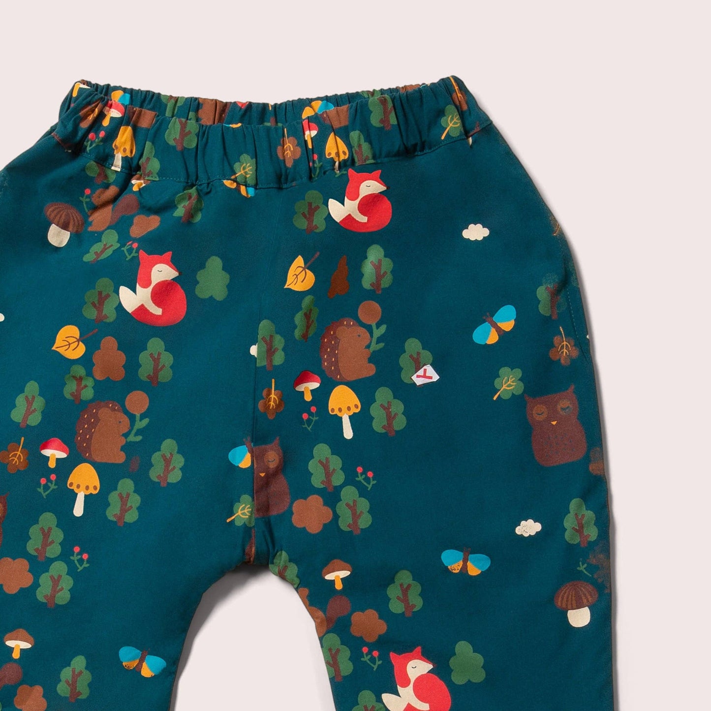 Fodrade parachute-joggers i ekologisk bomull – Enchanted Forest | Little Green Radicals