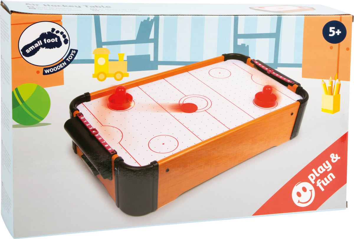 Air hockey bordsspel för barn med två puckar och klubbor