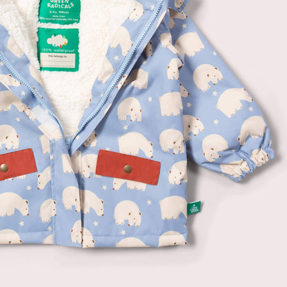 Vinterjacka barn – Snow Bears Recycled Waterproof (100% återvunnen, vattentät 5 000 mm) | Little Green Radicals
