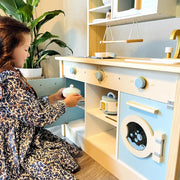 Barnkök blått med tvättmaskin | ROBUD – produktbild 3