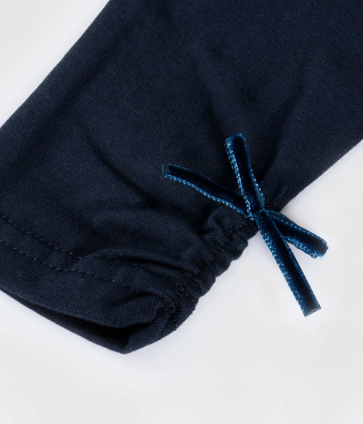 Leggings med sammetsrosett – Marinho – BENNIE KIDS – produktbild 2