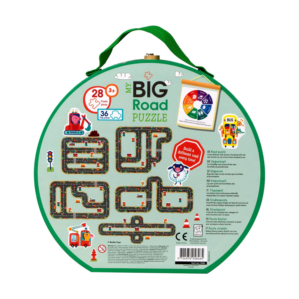 My Big Road vägpussel – 74 delar – Barbo Toys, bild 8