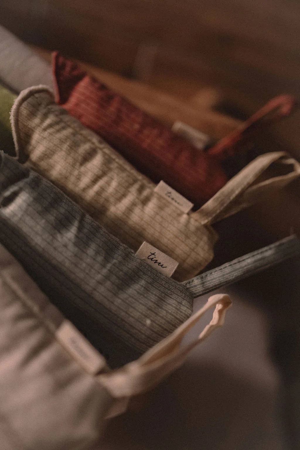 Julstrumpa Rouge i Sammet & Japansk Bomull | 37 cm med Upphängning