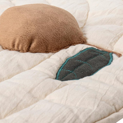 Bloomingville – Lekmatta Agnes White Cotton Ø100 cm | Mjuk & Sensorisk Matta för Barnrum