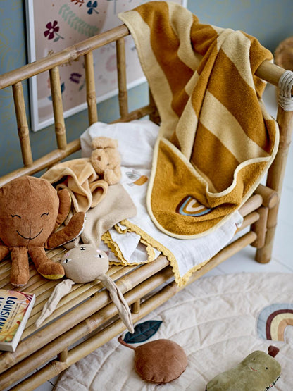 Bloomingville – Lekmatta Agnes White Cotton Ø100 cm | Mjuk & Sensorisk Matta för Barnrum