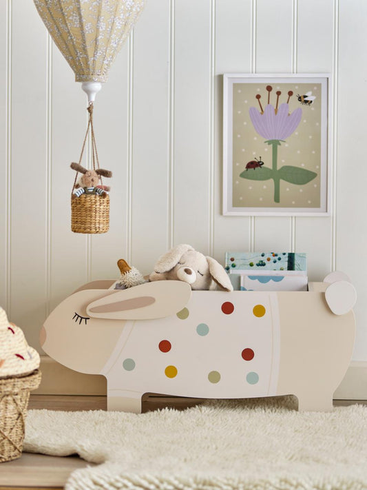 Barnbokhylla Bloomingville Villja – Kaninbokhylla FSC MDF Vit 87 cm