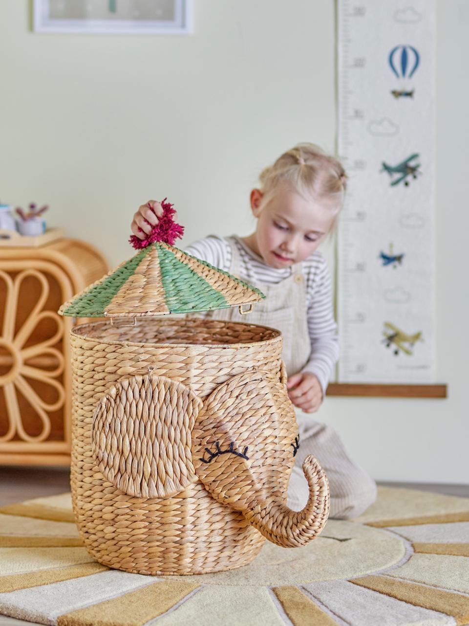 Förvaringskorg Bobo med lock | Bloomingville MINI – produktbild 5