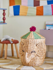 Förvaringskorg Bobo med lock | Bloomingville MINI – produktbild 2