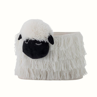 Förvaringskorg Barn Bloomingville Dolly – Vit Mjuk Korg i Polyester 40×30 cm