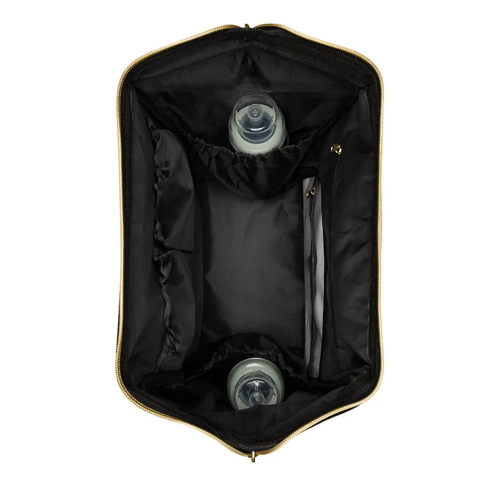 Kikkaboo Siena skötväska ryggsäck – Black & Gold – produktbild 8