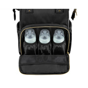 Kikkaboo Siena skötväska ryggsäck – Black & Gold – produktbild 5