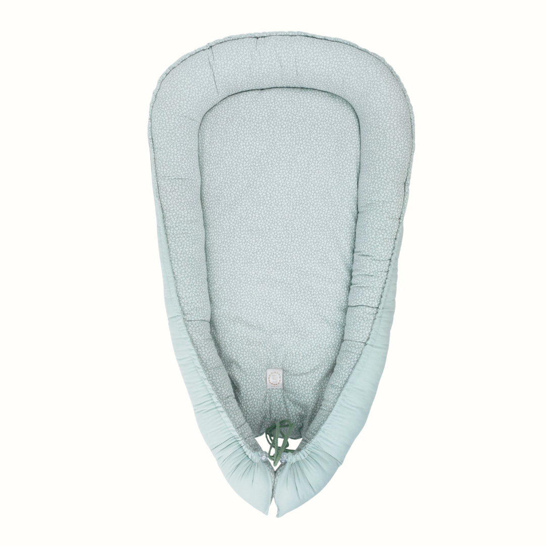 Babynest newborn – Mint in organic cotton 90x55