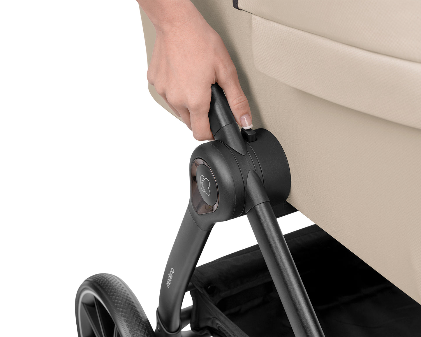 Barnvagnspaket 3-i-1 med Babyskydd i-Size – Modena av Kikka Boo | Liggdel + Sittdel | Beige / Svart / Army Green / Mörkgrå