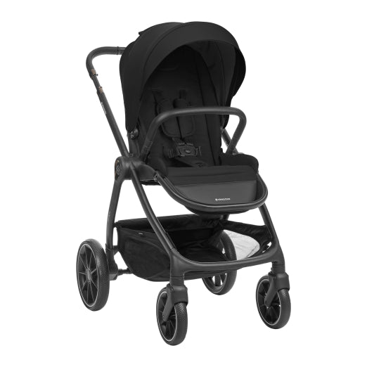 Barnvagnspaket 3-i-1 med Babyskydd i-Size – Modena av Kikka Boo | Liggdel + Sittdel | Beige / Svart / Army Green / Mörkgrå