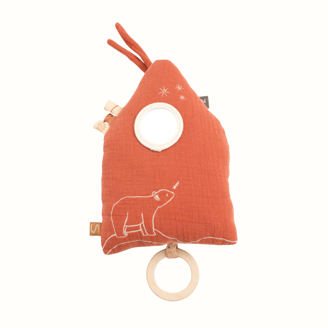 Musikleksak i tyg för bebis – Sauthon Orsino Broderat Hus